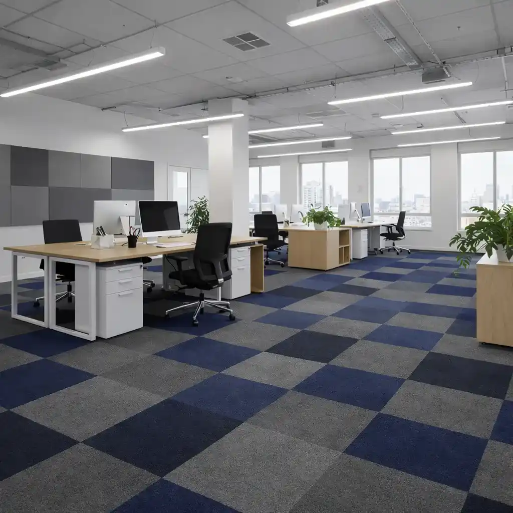 Moquetas Poliamida Baldosas de Moqueta Gris Perla New | Premium | Fácil Limpieza e Instalación